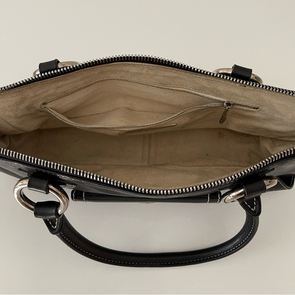 Marc Jacobs Daria Leather Shoulder Bag- Black & Silver - Picture 9 of 15